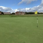 The 1st green at Royal Lytham & St. Annes